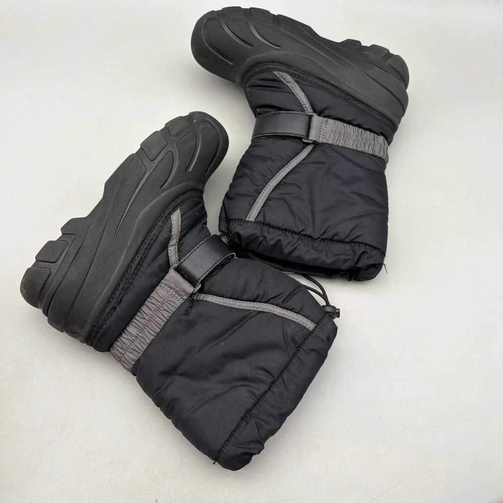 Sorel Youth Flurry Boots Black/City Grey Size 3